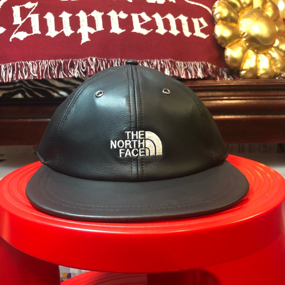 Supreme The North Face Leather 6 Panel Cap